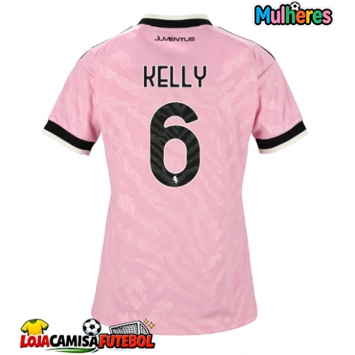 Camisa de Futebol Juventus Lloyd Kelly #6 Equipamento Secundário Mulheres 2026-27 Manga Curta